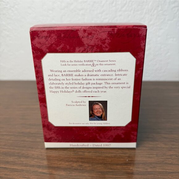 VTG Hallmark Keepsake 1997 Holiday Barbie Ornament Series Christmas NEW W BOX - Picture 2 of 5